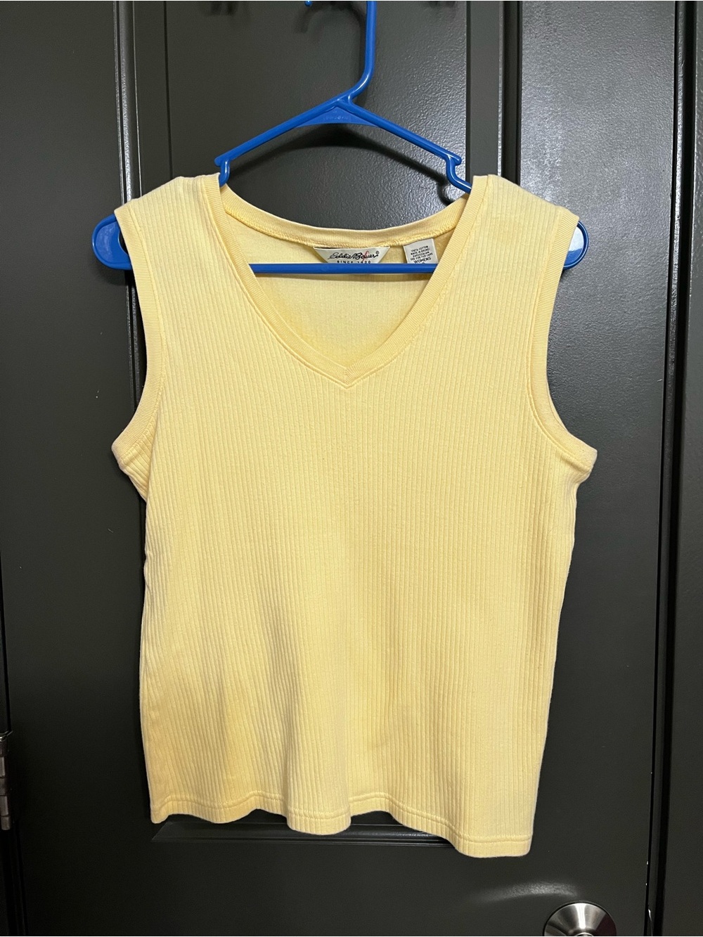 100% Cotton Vintage Eddie Bauer Ribbed V-Neck Tank